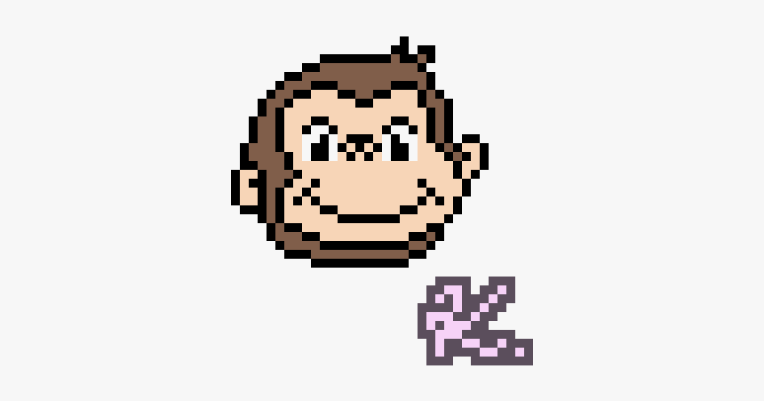 Curious George Pixel Art, HD Png Download, Free Download