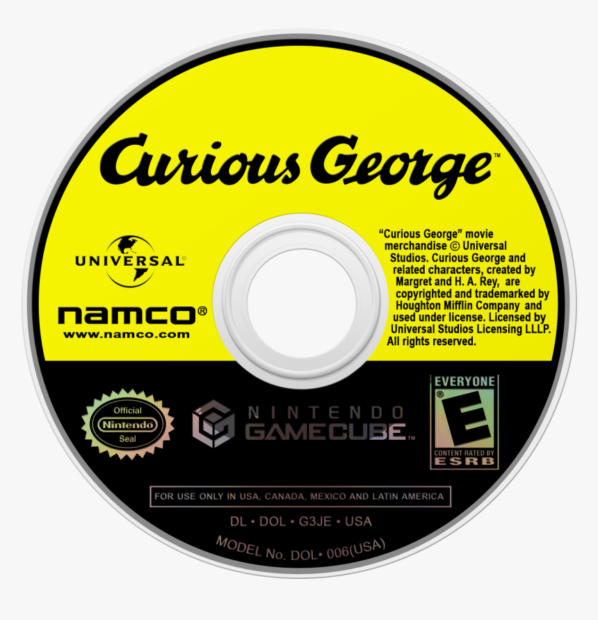 Complete Adventures Of Curious George [book] , Png - Curious George Gamecube Disc, Transparent Png, Free Download