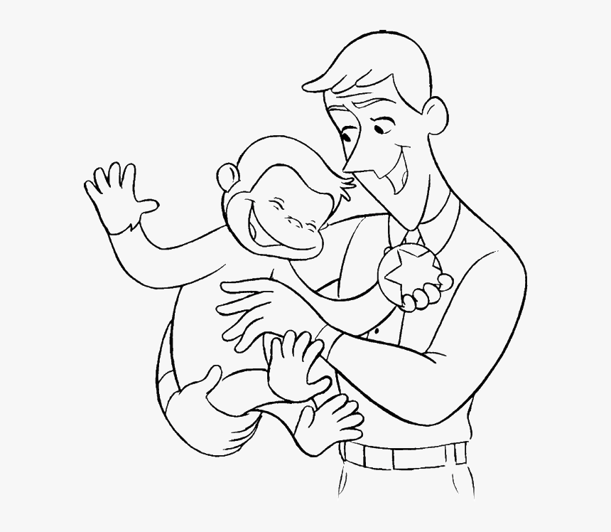 Transparent Curious George Balloons Png - Curious George Characters Coloring Pages, Png Download, Free Download