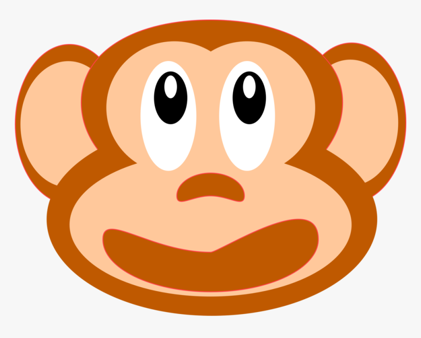 Monkey Snout Animal Curious George Face - Clip Art, HD Png Download, Free Download