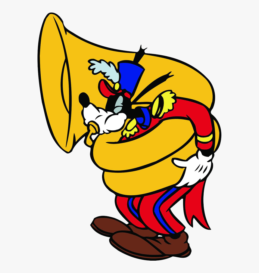 Tuba Goofy Music Clipart - Tuba Player Clipart, HD Png Download, Free Download