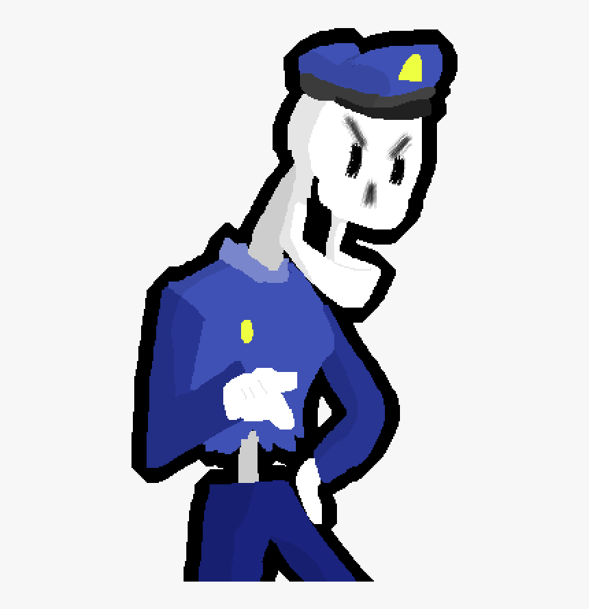 Policeman Papyrus - Cartoon - Cartoon, HD Png Download, Free Download