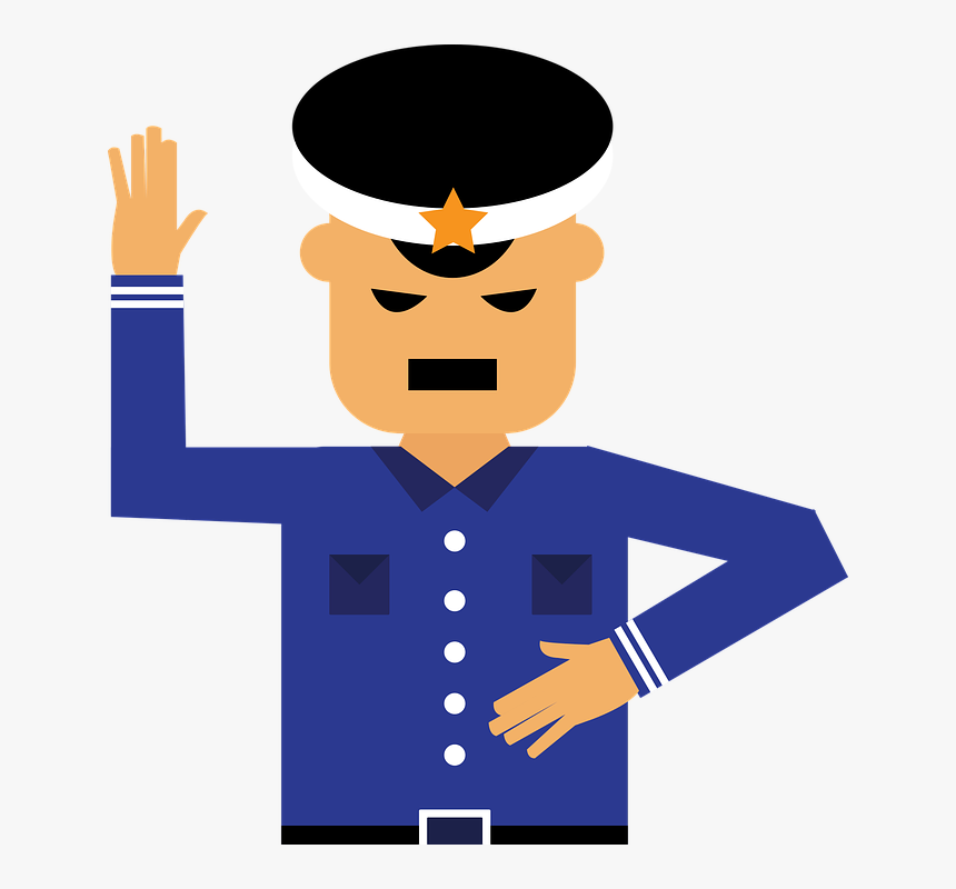 Stop, Traffic Police, Police, Traffic, Policeman - Transparent Security Guard Clipart, HD Png Download, Free Download