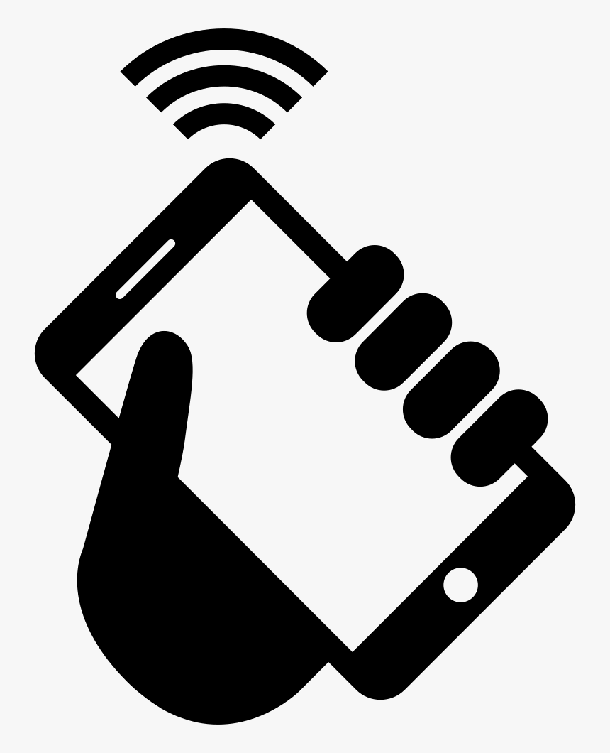 Hand With Smartphone And Wireless Internet - Phone Wifi Clipart, HD Png Download, Free Download