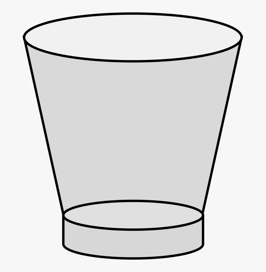 Empty Shot Glass - Transparent Background Empty Clipart Cartoon Shot Glass, HD Png Download, Free Download