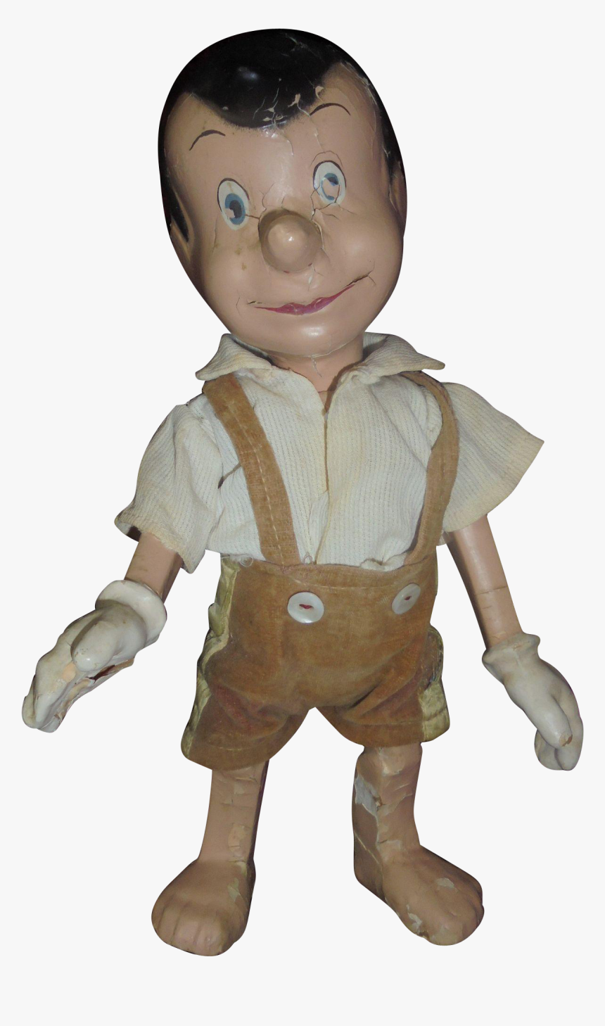 Vintage Disney Pinocchio Composition Doll In Poor Condition - Child, HD Png Download, Free Download