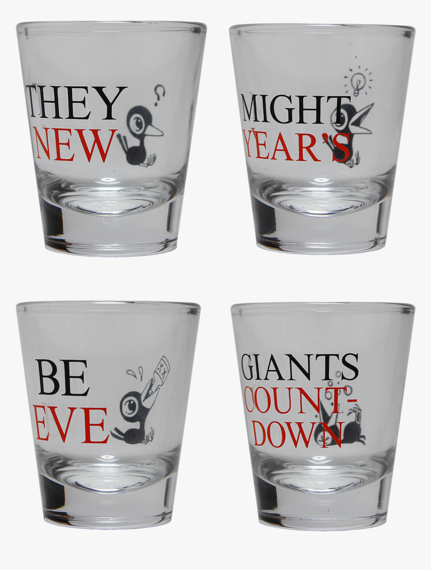 New Year"s Countdown Shot Glass Set - Pint Glass, HD Png Download, Free Download