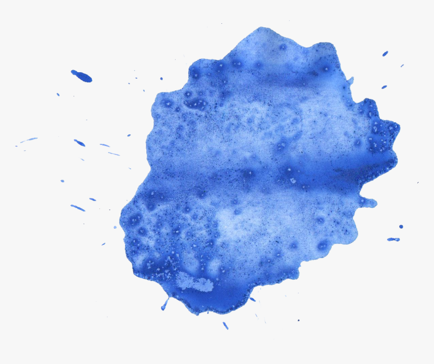 Ink - Blue Paint Splatter Png, Transparent Png, Free Download