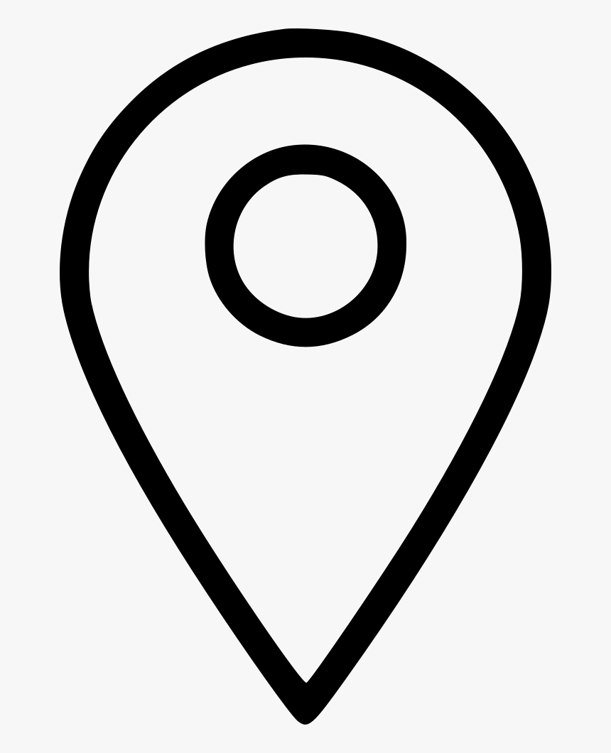 Map Marker Push Pin Left Yellow Icon Png Ico Icons - White Location Icon Png, Transparent Png, Free Download