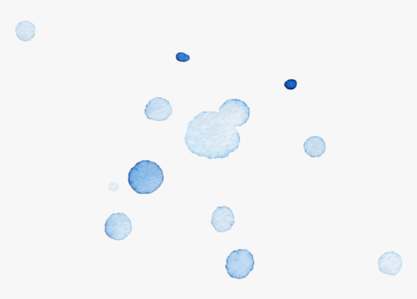 Ftestickers Watercolor Paintdrops Overlay Blue - Circle, HD Png Download, Free Download