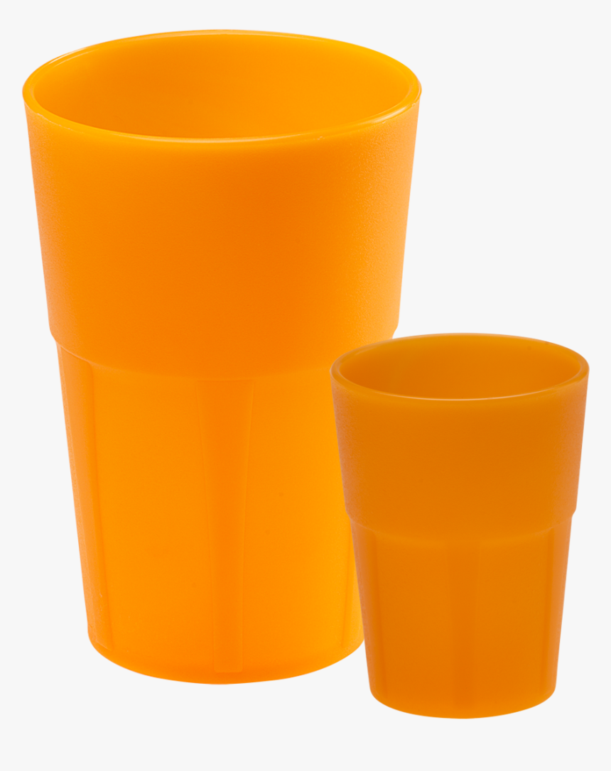 Cocktail And Shot Glasses Fluo Line - Orange Glass Plastic, HD Png Download, Free Download