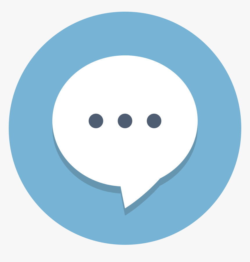 Circle Icons Chat - Chat Icon Flat Png, Transparent Png, Free Download