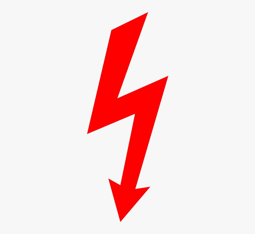 Red Lightning Icon Png, Transparent Png, Free Download