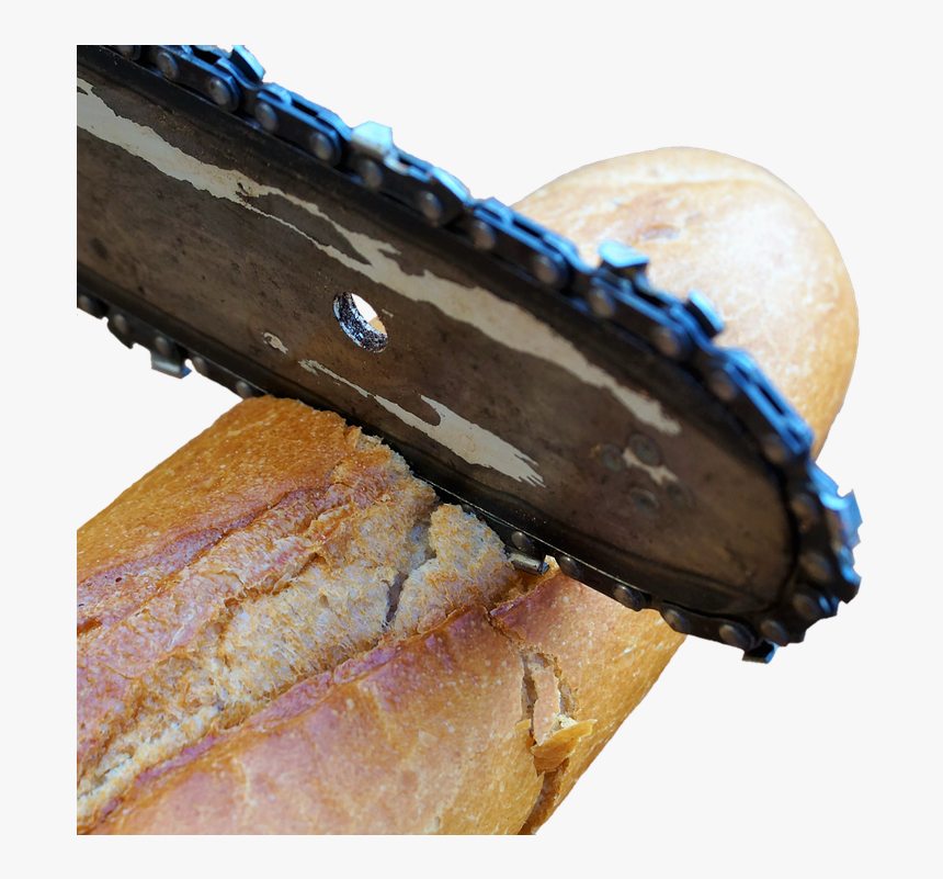 Chainsaw, Wood, Baguette, Bread, White Bread - Chainsaw, HD Png Download, Free Download