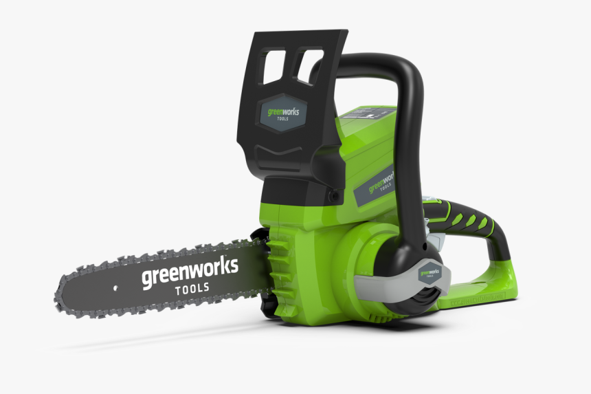 Greenworks 24v Chainsaw G24cs25 - Chainsaw, HD Png Download, Free Download