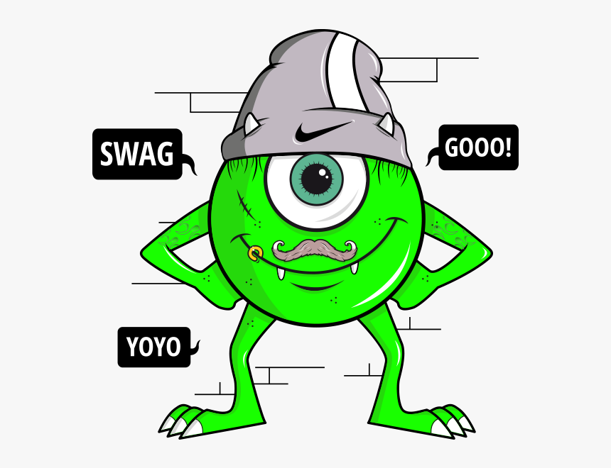 Transparent Mike Wazowski Png - Mike Wazowski With A Beard, Png Download, Free Download