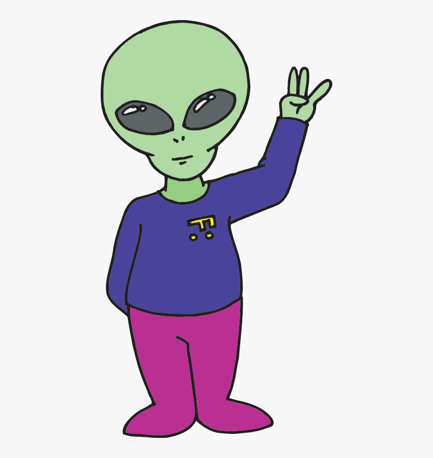 Transparent Child Waving Clipart - Kid Friendly Aliens, HD Png Download, Free Download