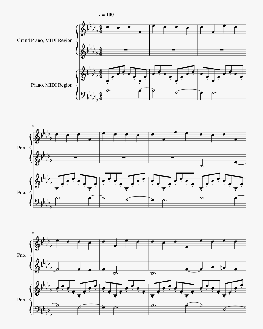 Nier Automata Piano Sheet, HD Png Download, Free Download