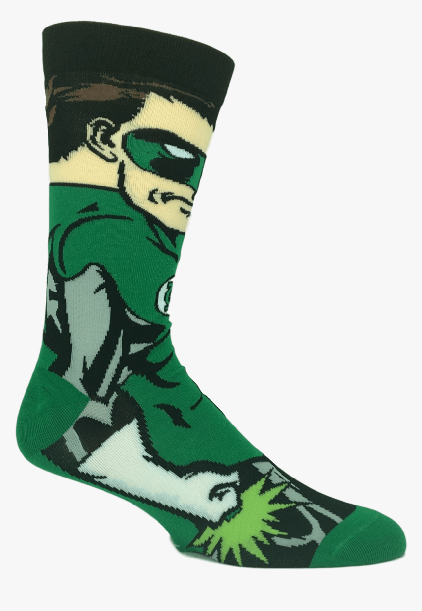 Dc Comics Green Lantern 360 Superhero Socks - Sock, HD Png Download, Free Download