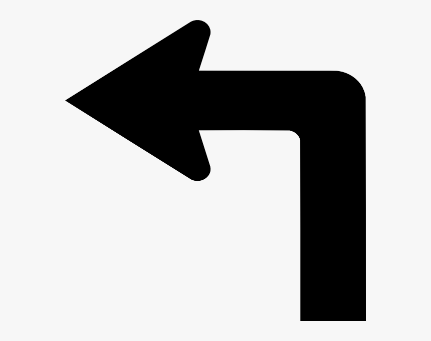 Arrow Left Turn Png, Transparent Png, Free Download