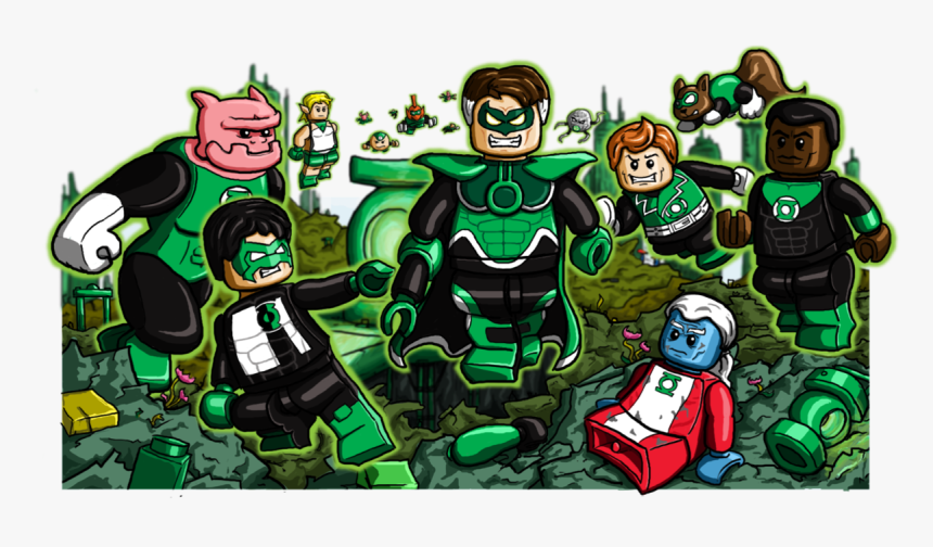 Lego Green Lantern Png - Lego Flickr Green Lantern, Transparent Png, Free Download