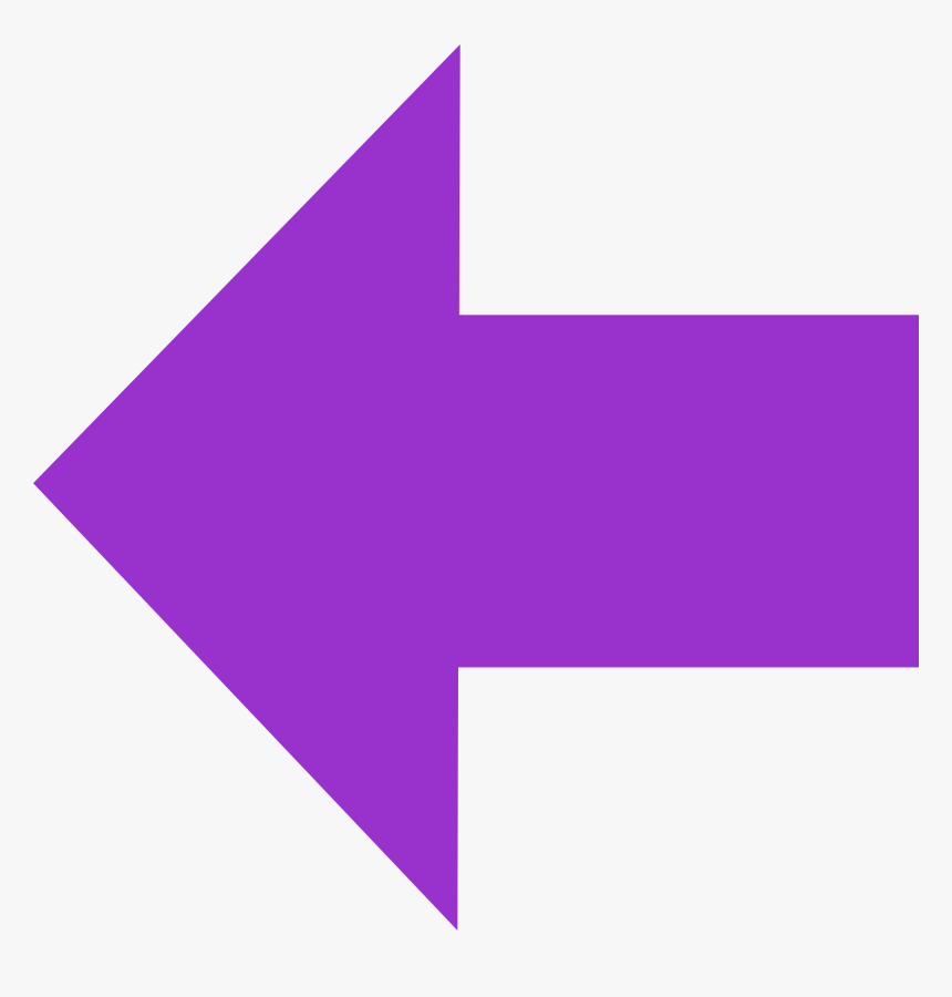 Purple Arrow Png - Purple Arrow Left Png, Transparent Png, Free Download