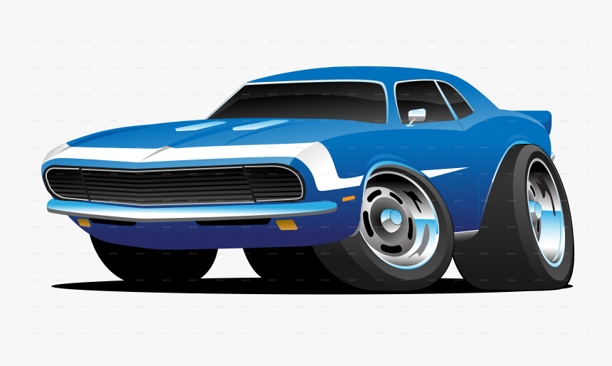 Cartoon Muscle Car, HD Png Download, Free Download