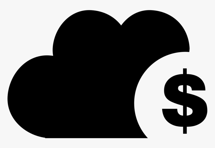 Cloud With Dollar Sign - Heart, HD Png Download, Free Download