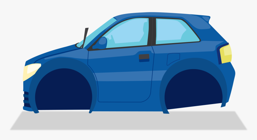 Car Animated Images Without Tyres, HD Png Download - kindpng