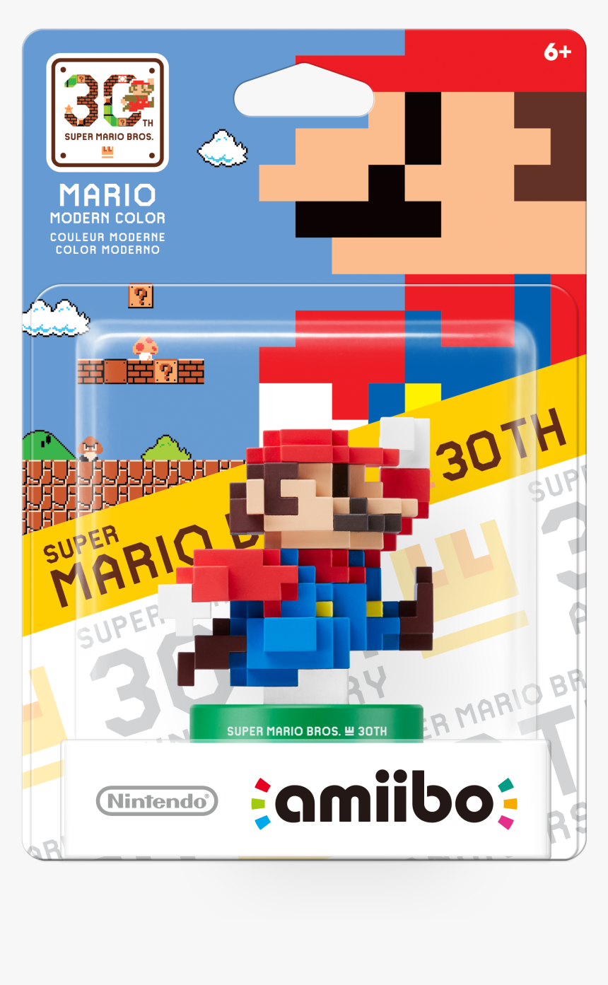 8 Bit Mario Amiibo, HD Png Download, Free Download