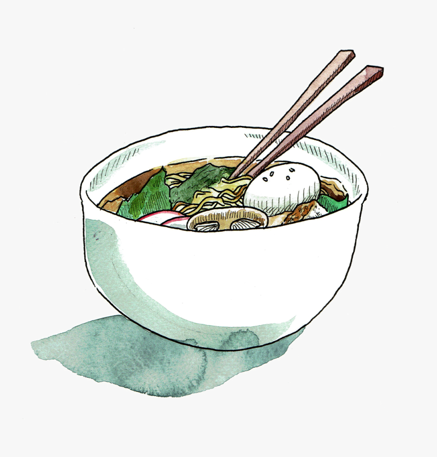 Ramen With White Background, HD Png Download, Free Download