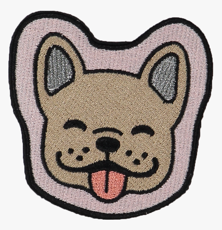 Dog Face Sticker Patch - French Bulldog Drawings Easy Cartoon, HD Png Download, Free Download