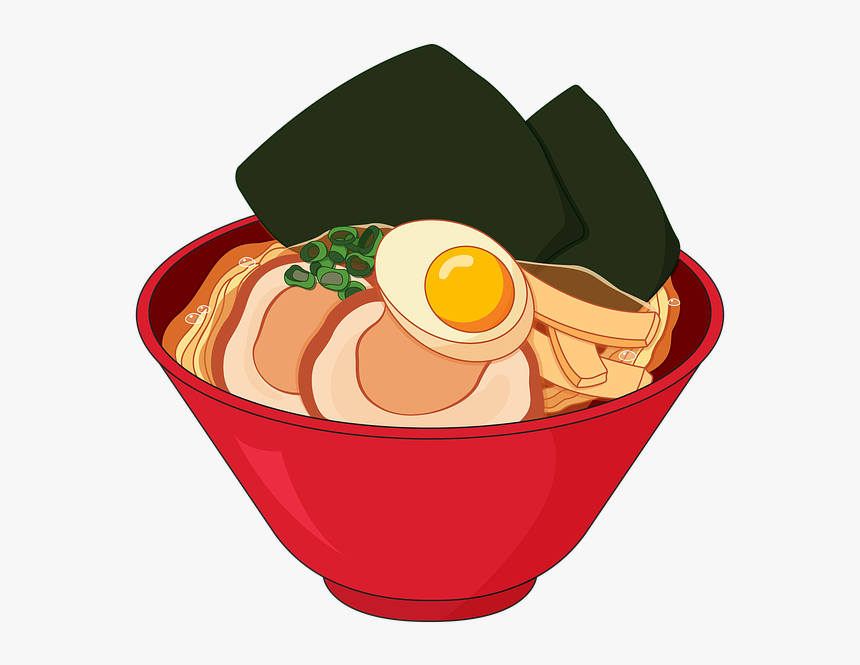 Japanese Noodles, Japanese Food, Ramen - Japanese Food Cartoon Png, Transparent Png, Free Download