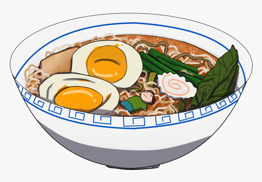 Ramen Bowl Drawing - Bowl Of Ramen Drawing, HD Png Download, Free Download