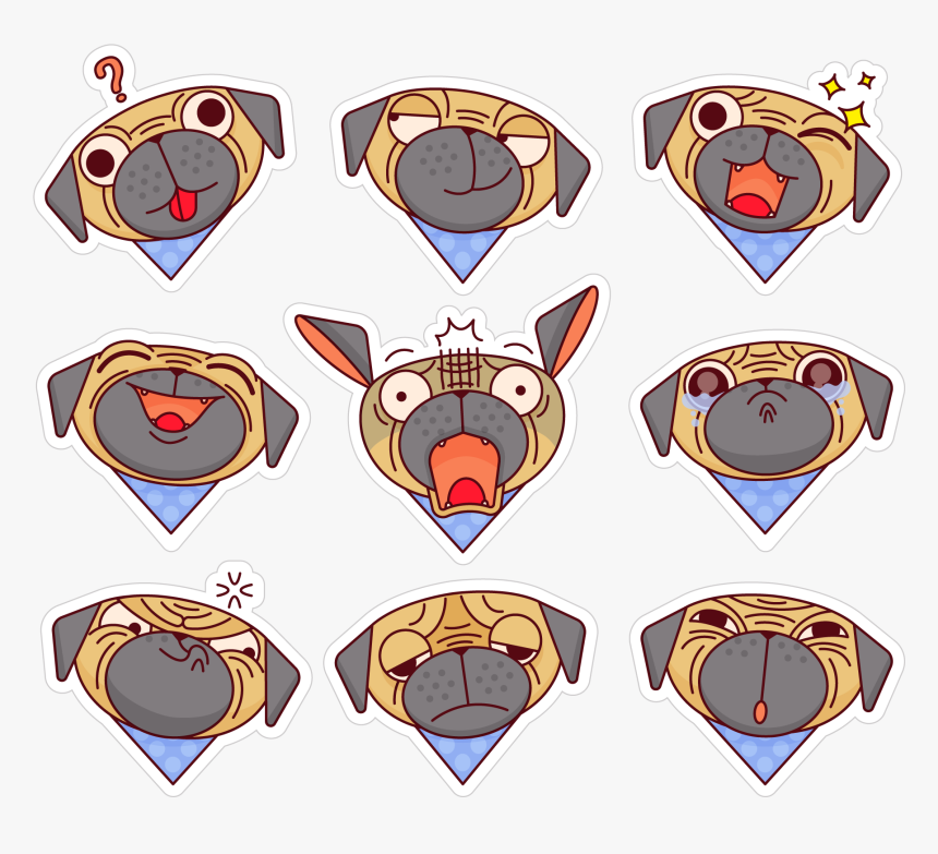 Dog Sticker Face, HD Png Download, Free Download