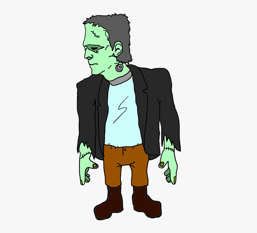 Frankenstein, Monster, Zombie, Undead, Halloween, Dead - Frankenstein Cartoon, HD Png Download, Free Download