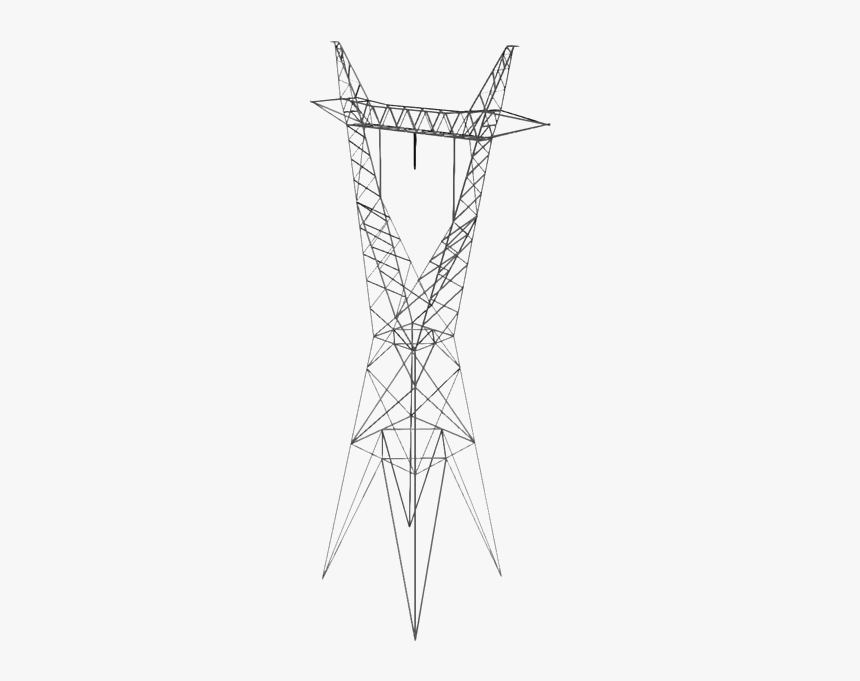 Transmission Tower Png Transparent Image - Sketch, Png Download, Free Download