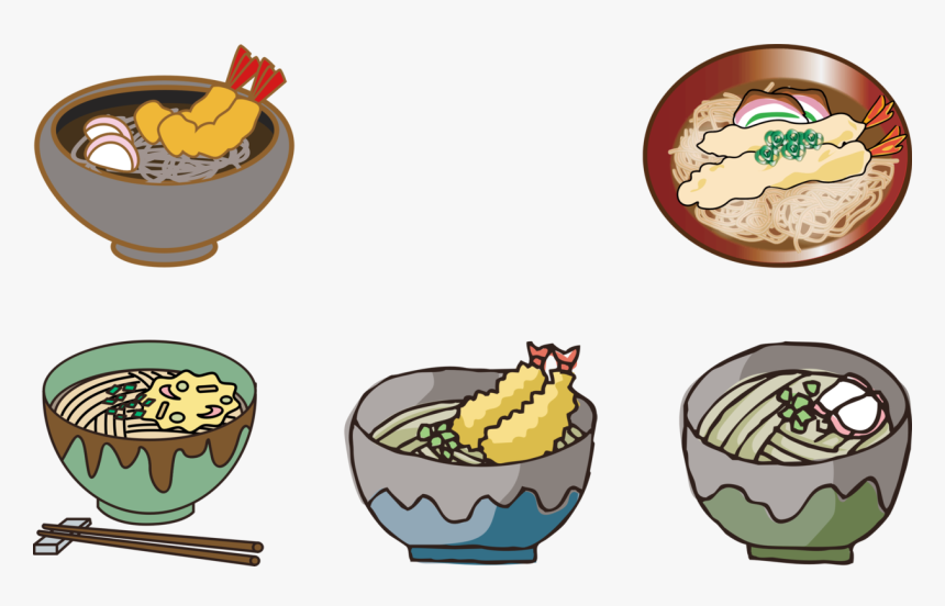 Food Clipart Ramen Japanese - Soba Noodles Clip Art, HD Png Download, Free Download