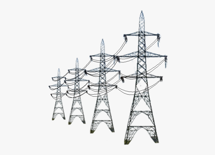 Transmission Tower Png Free Download - Power Transmission Line Png, Transparent Png, Free Download