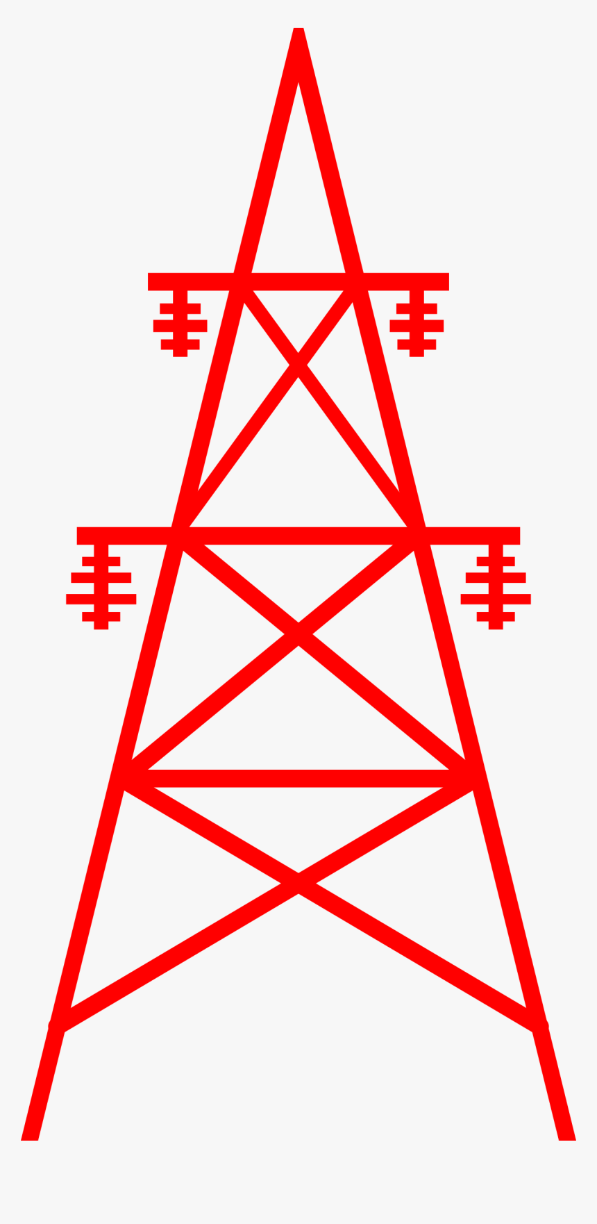 Transmission Tower 1 Clip Arts - Many Triangles Are There In A Star, HD Png Download, Free Download