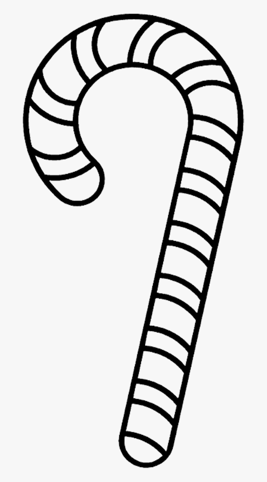 Clip Art Candy Cane Template - Christmas Things To Color, HD Png Download, Free Download