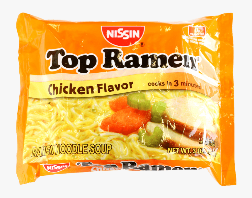 Nissin Top Ramen Chicken Noodle Soup 3oz Top Ramen Hd Png Download Kindpng