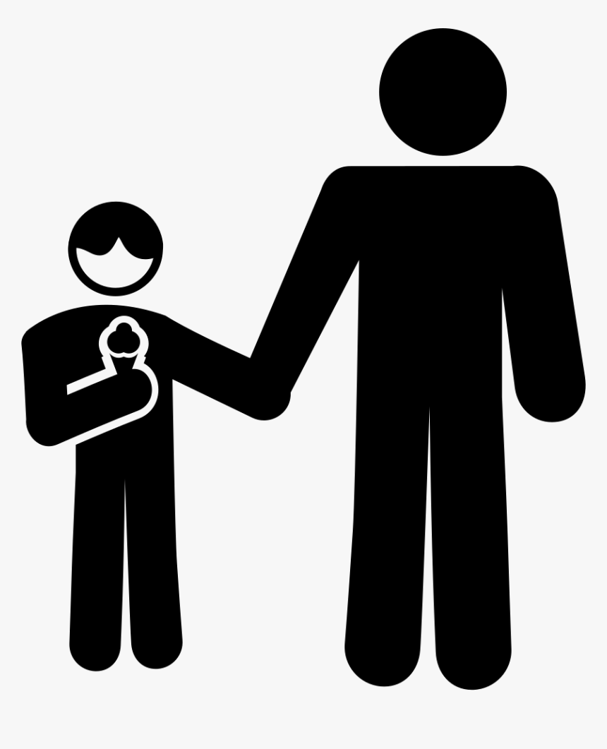 Father And Son Eating An Ice Cream - People Shaking Hands Icon, HD Png Download, Free Download