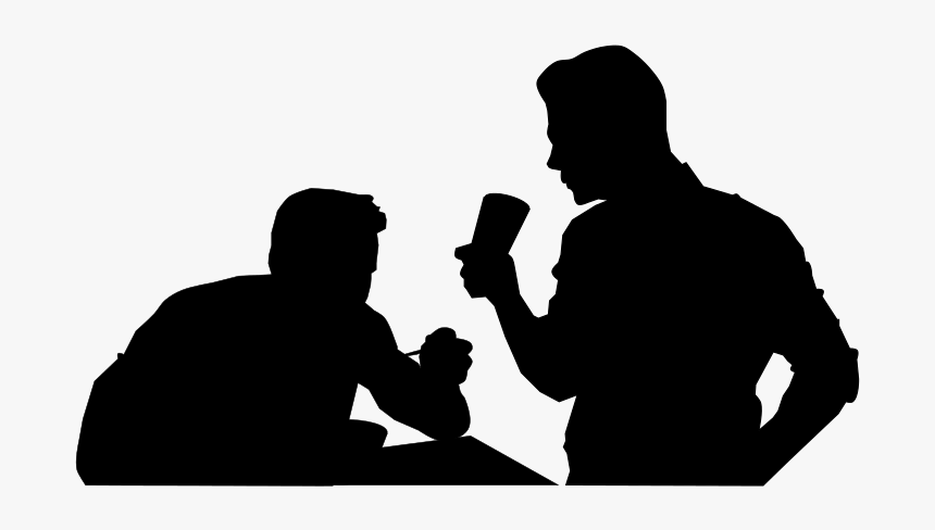 Eating Silhouette - Png Drinking, Transparent Png, Free Download