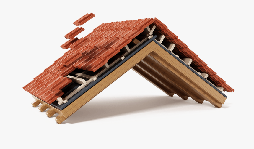 3d Roof Detail Section, HD Png Download, Free Download