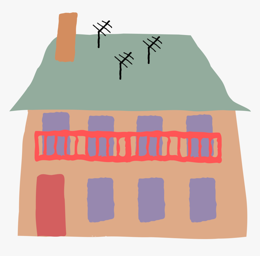 Roof Clipart - House, HD Png Download, Free Download