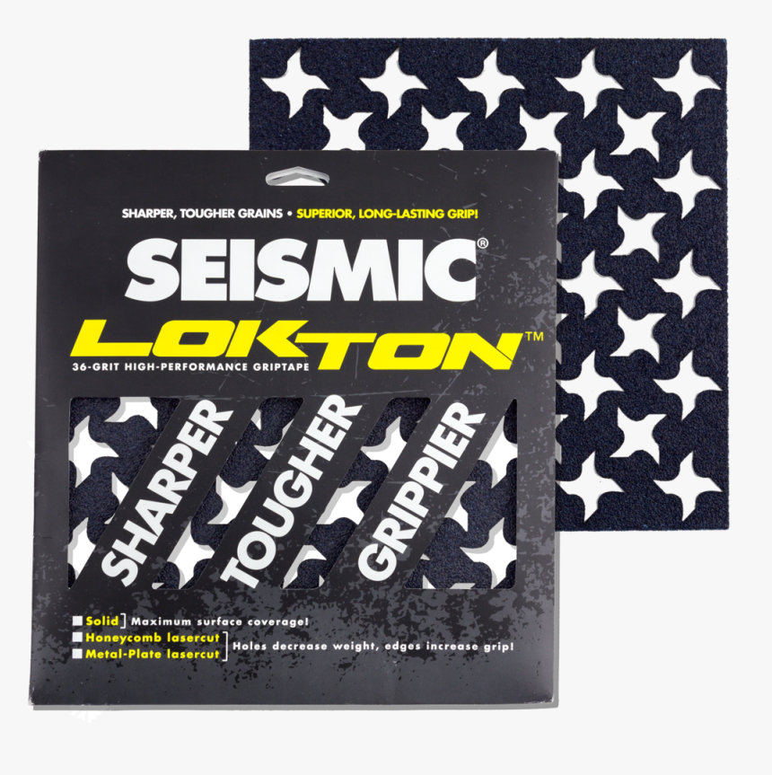 Seismic 36-grit Lokton Ninja Star Grip Tape - Ninja, HD Png Download, Free Download