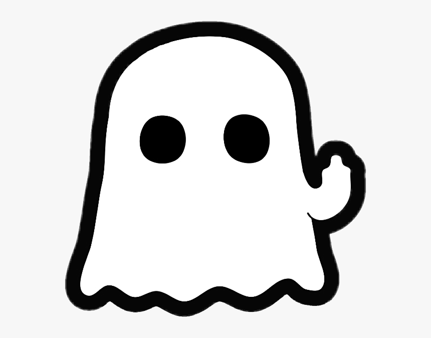 Transparent Cute Ghost Png - Middle Finger Cute Png, Png Download, Free Download