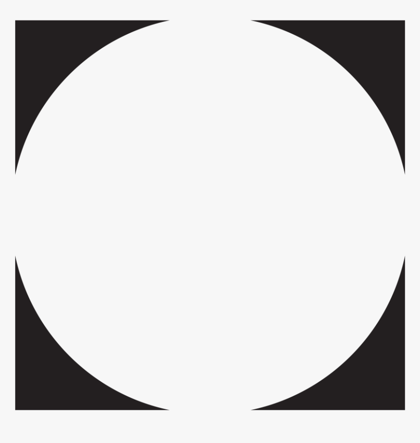 White Square With Circle Cut Out , Png Download - Black Square With White Circle Logo, Transparent Png, Free Download