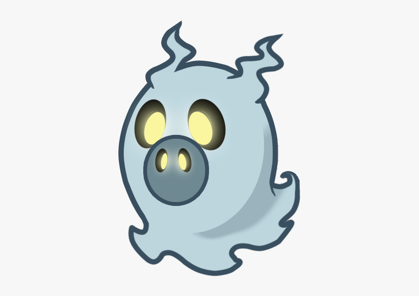 Floating Whisper Ghost Mascot - Angry Birds Ghost Pig, HD Png Download, Free Download